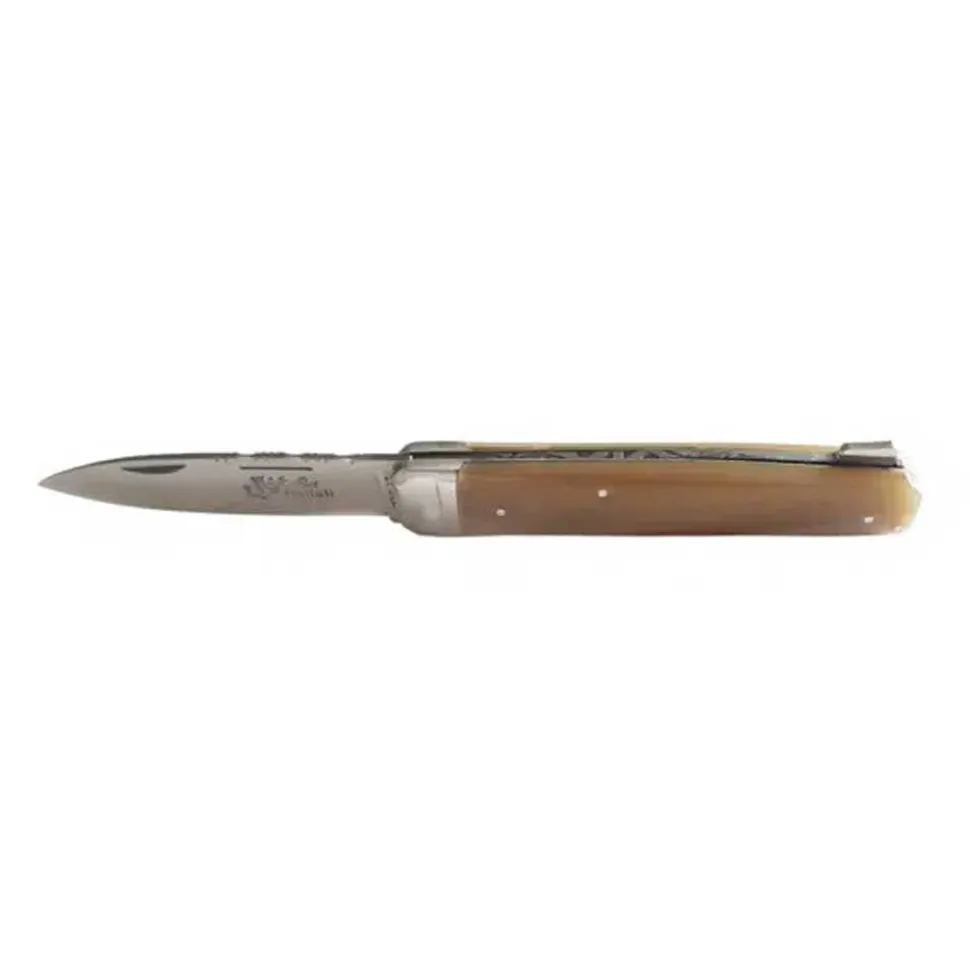 Couteau pliant Hallali Pointe de corne blonde 1 pièce - DOURIS CHASTEL