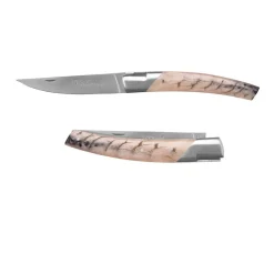 Couteau pliant Le Thiers Pirou 12cm Corne de Bélier avec Etui en cuir OFFERT - GOYON-CHAZEAU