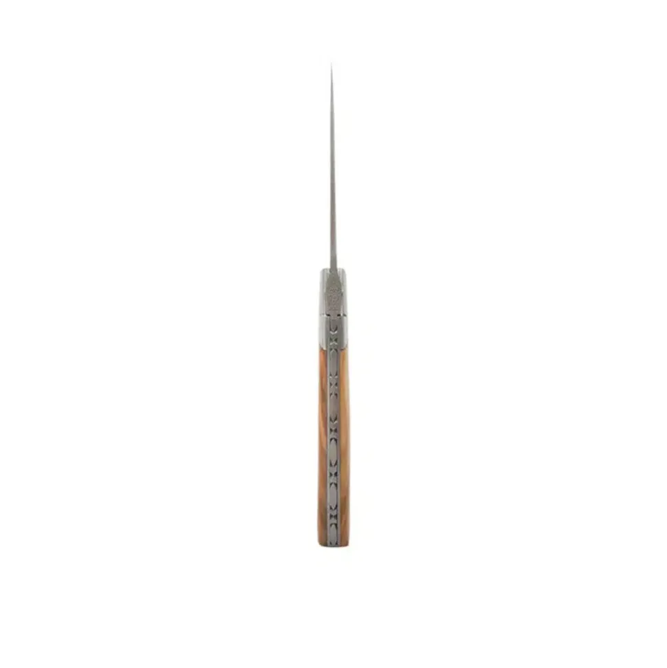 Couteau pliant Le Thiers Pirou 12cm Ebène avec Etui en cuir OFFERT - GOYON-CHAZEAU
