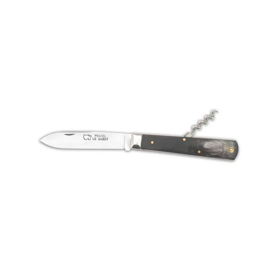 Couteau pliant Pradel Tire Bouchon Manche Corne - Au Sabot