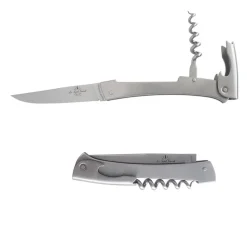 Couteau pliant Saint Vincent Inox avec Etui en cuir OFFERT - GOYON-CHAZEAU