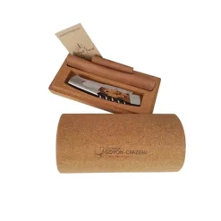 Couteau pliant Saint Vincent Cep de Vigne avec Etui en cuir OFFERT - GOYON-CHAZEAU