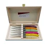 6 Couteaux Laguiole dans coffret en bois - Au Sabot