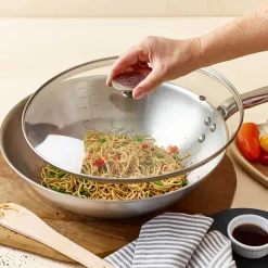 Couvercle en verre avec Pontet inox - DE BUYER