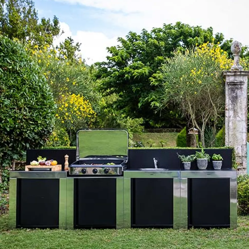 Cuisine Classic 3 Modules Noir et Inox - ENO