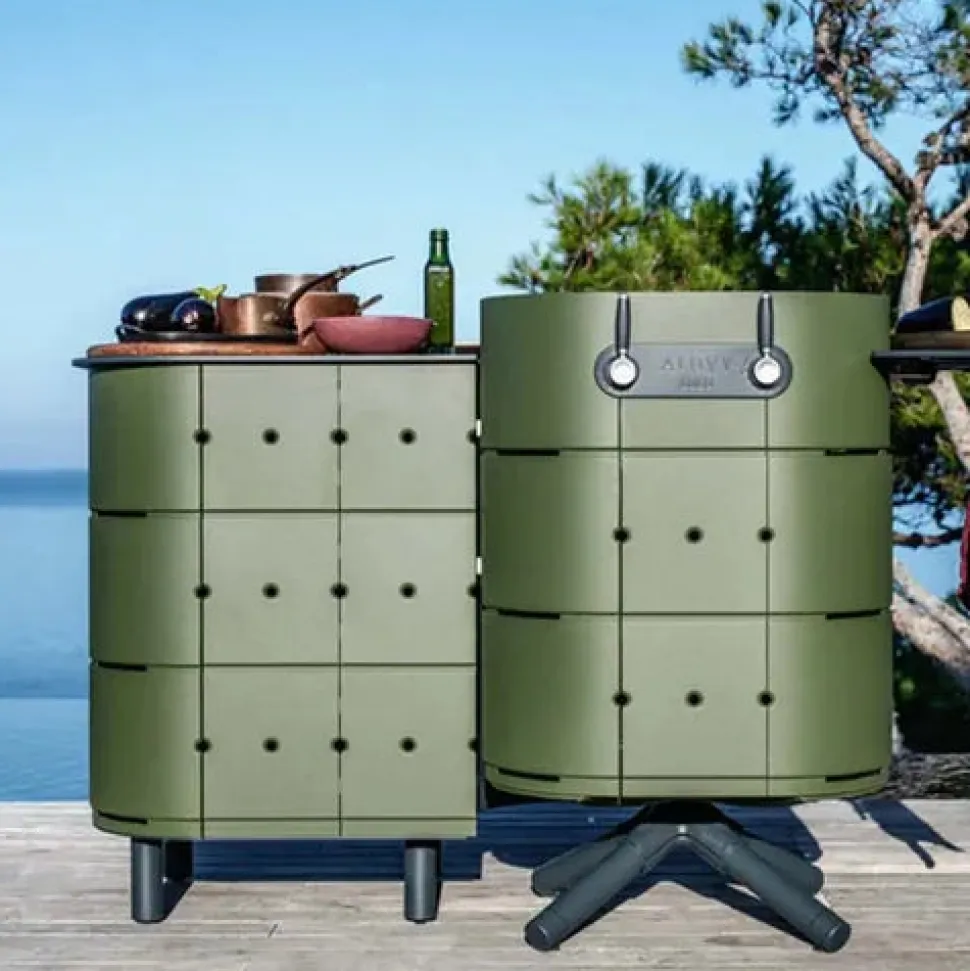 Cuisine Duo LULU Grill Gaz + meuble JEAN - ALUVY