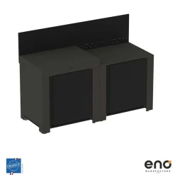 Cuisine Essential 2 Modules Gris Cargo - ENO
