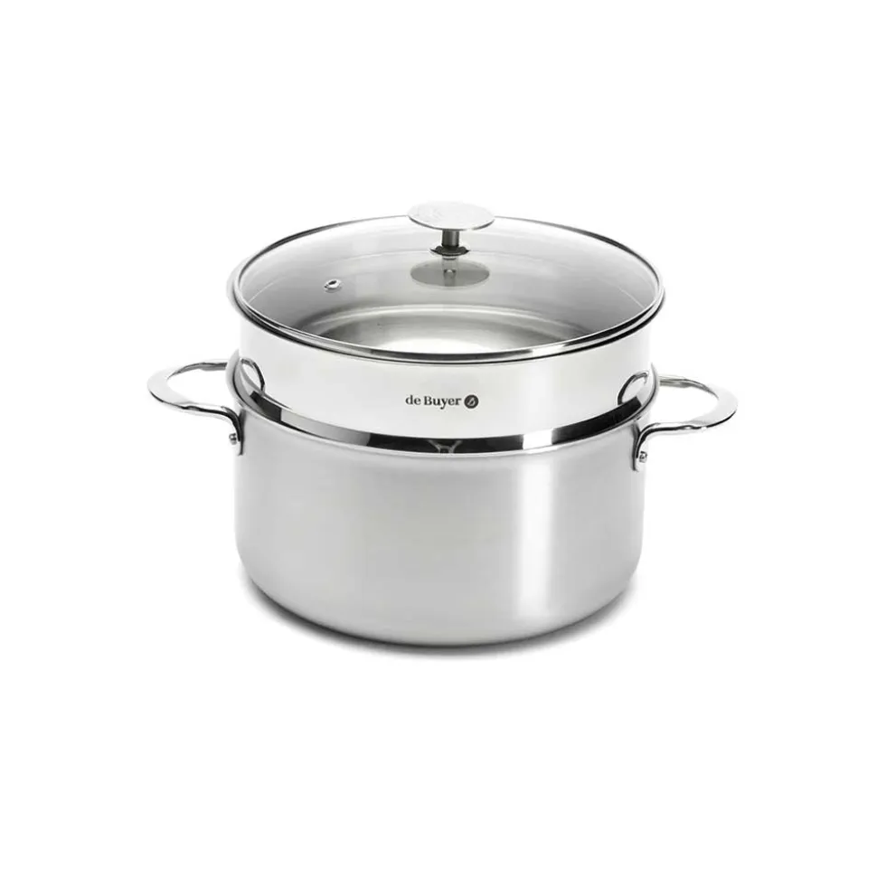 Cuit-vapeur en inox 24 cm - DE BUYER