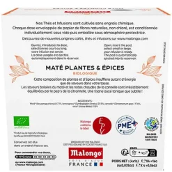 Dosettes infusion Maté, plantes et épices - Machine EOH - MALONGO