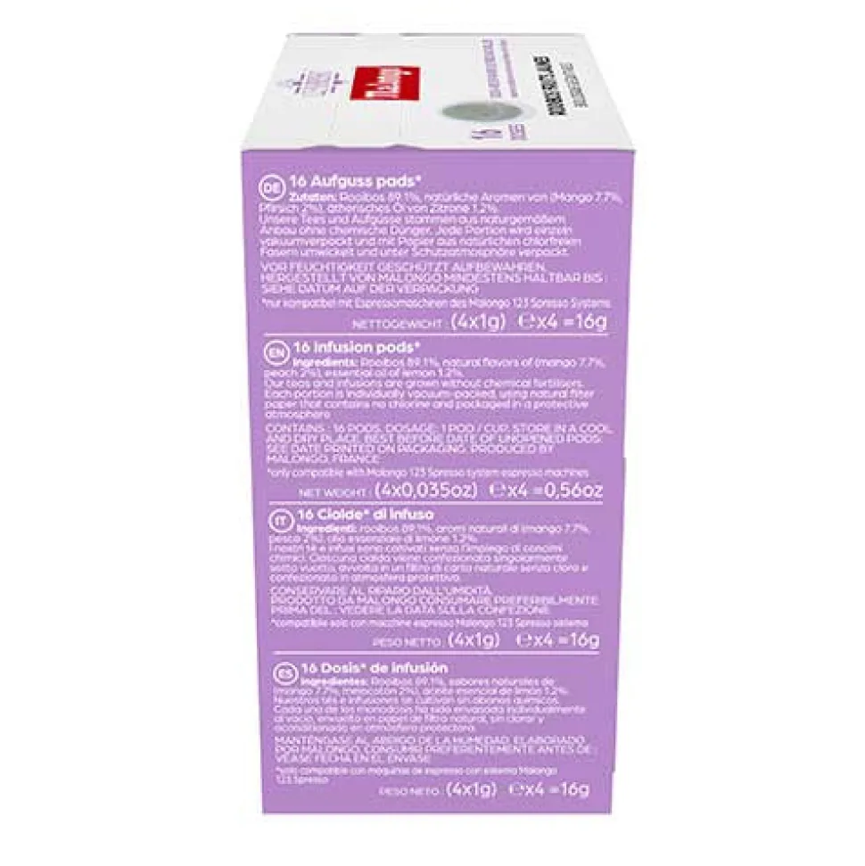 Dosettes infusion Rooibos fruits jaunes - Machine EOH - MALONGO