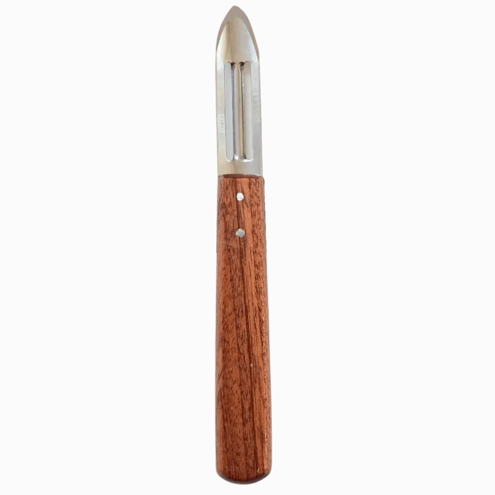 Econome/Epluche-légumes manche en bois Sapelli - Au Sabot