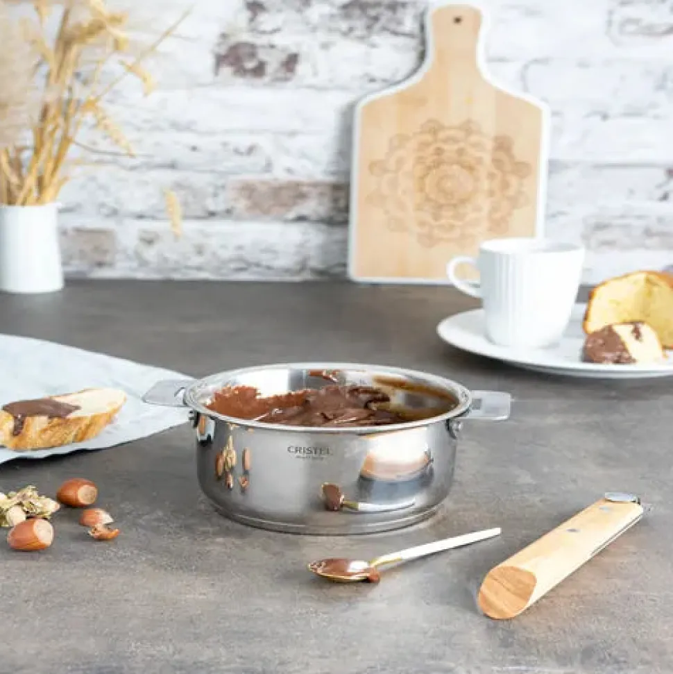 Ensemble de 3 Casseroles inox Casteline avec 1 poignée Zenith INCLUSE - CRISTEL