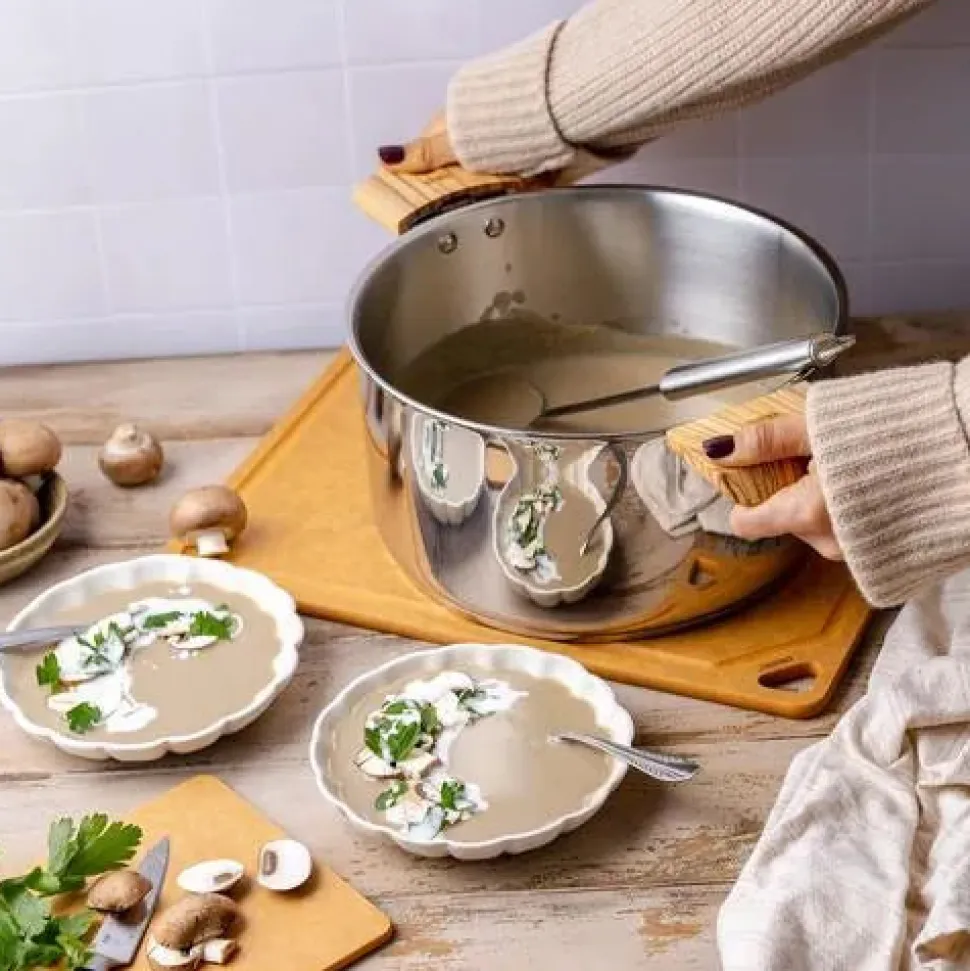 Ensemble de 3 Casseroles inox Casteline avec 1 poignée Zenith INCLUSE - CRISTEL