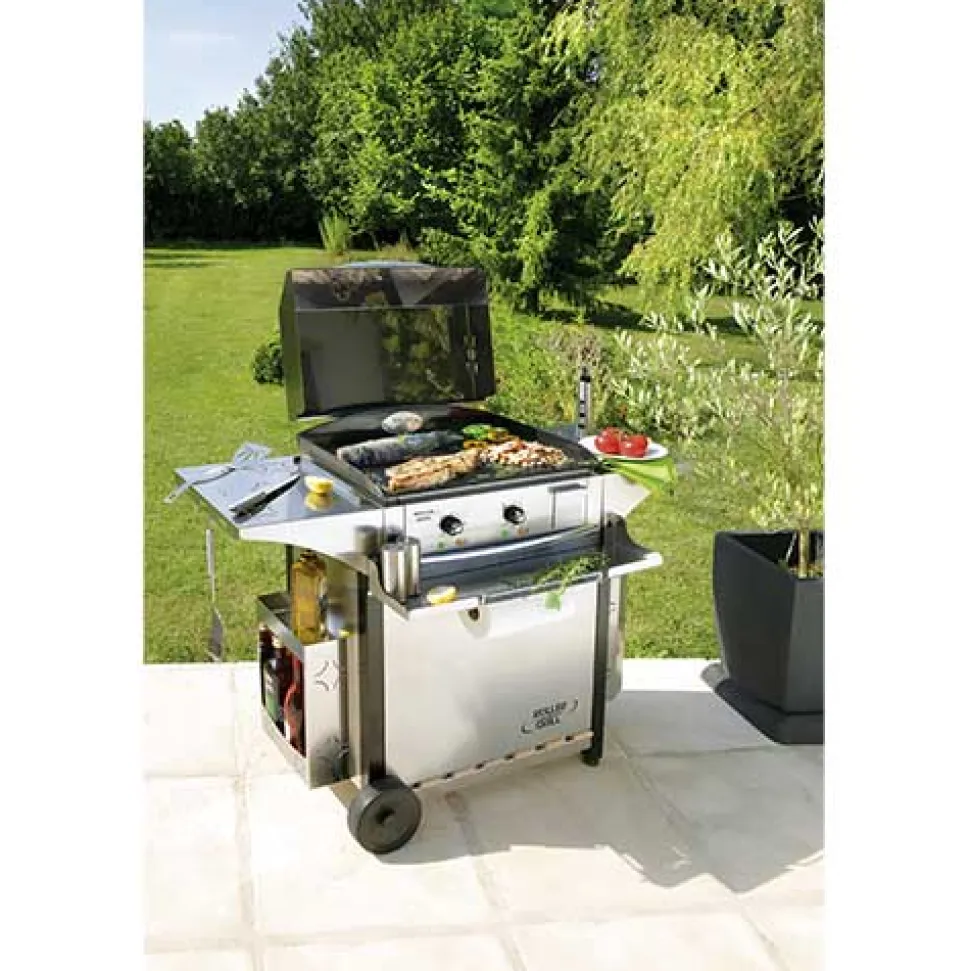 Etagère et porte essuie-tout pour chariot plancha 400 - ROLLER GRILL