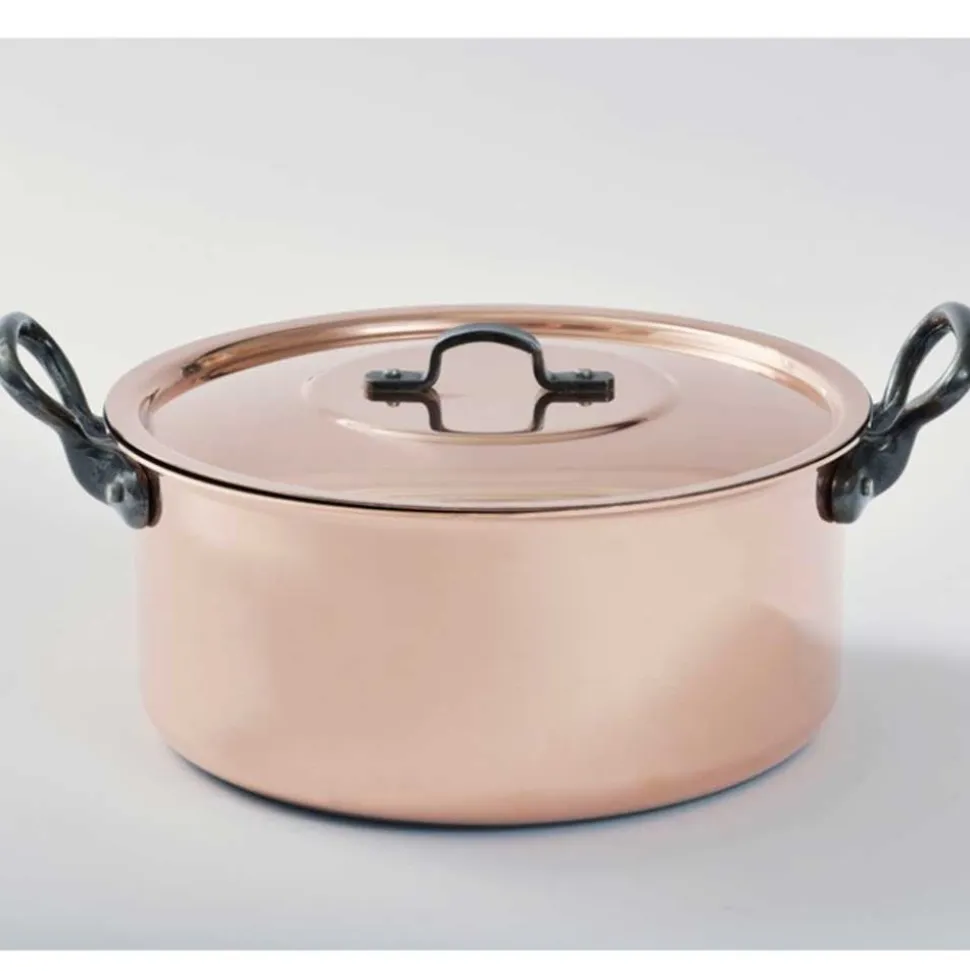 Faitout cuivre et céramique B'chef avec couvercle OFFERT - BAUMALU