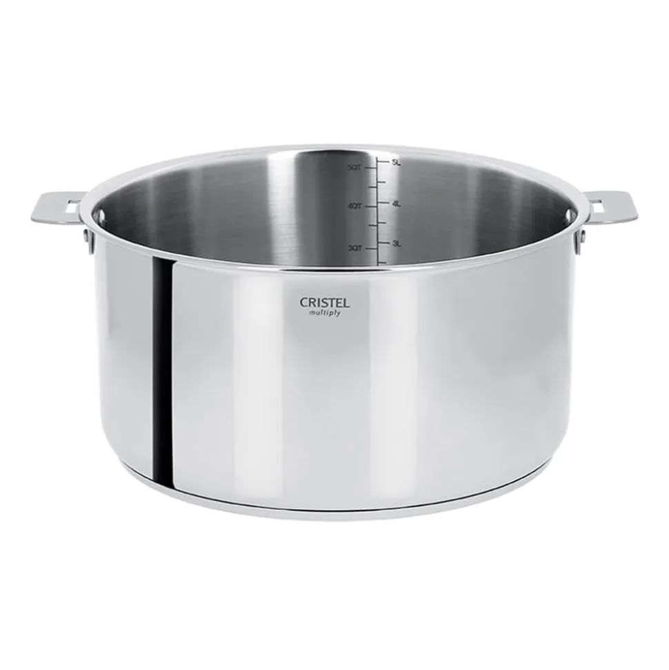 Faitout inox Casteline poignée amovible - CRISTEL