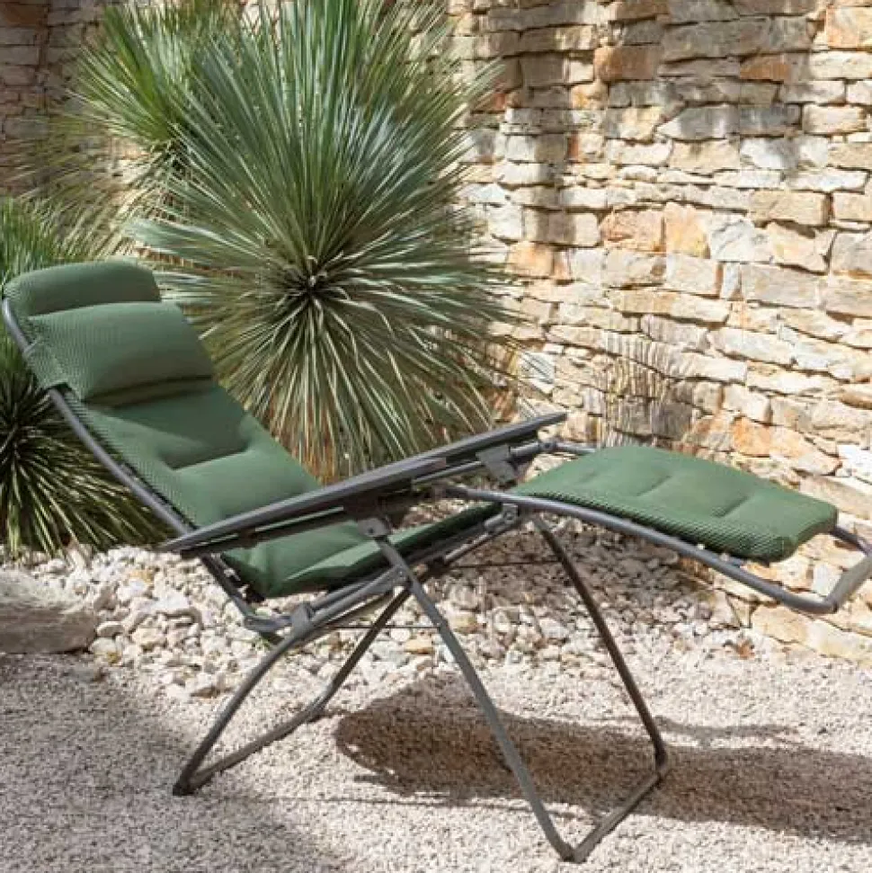 Fauteuil de relaxation multi position pliant FUTURA toile BeComfort - LAFUMA
