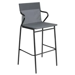 Fauteuil haut extérieur structure noire Horizon - LAFUMA