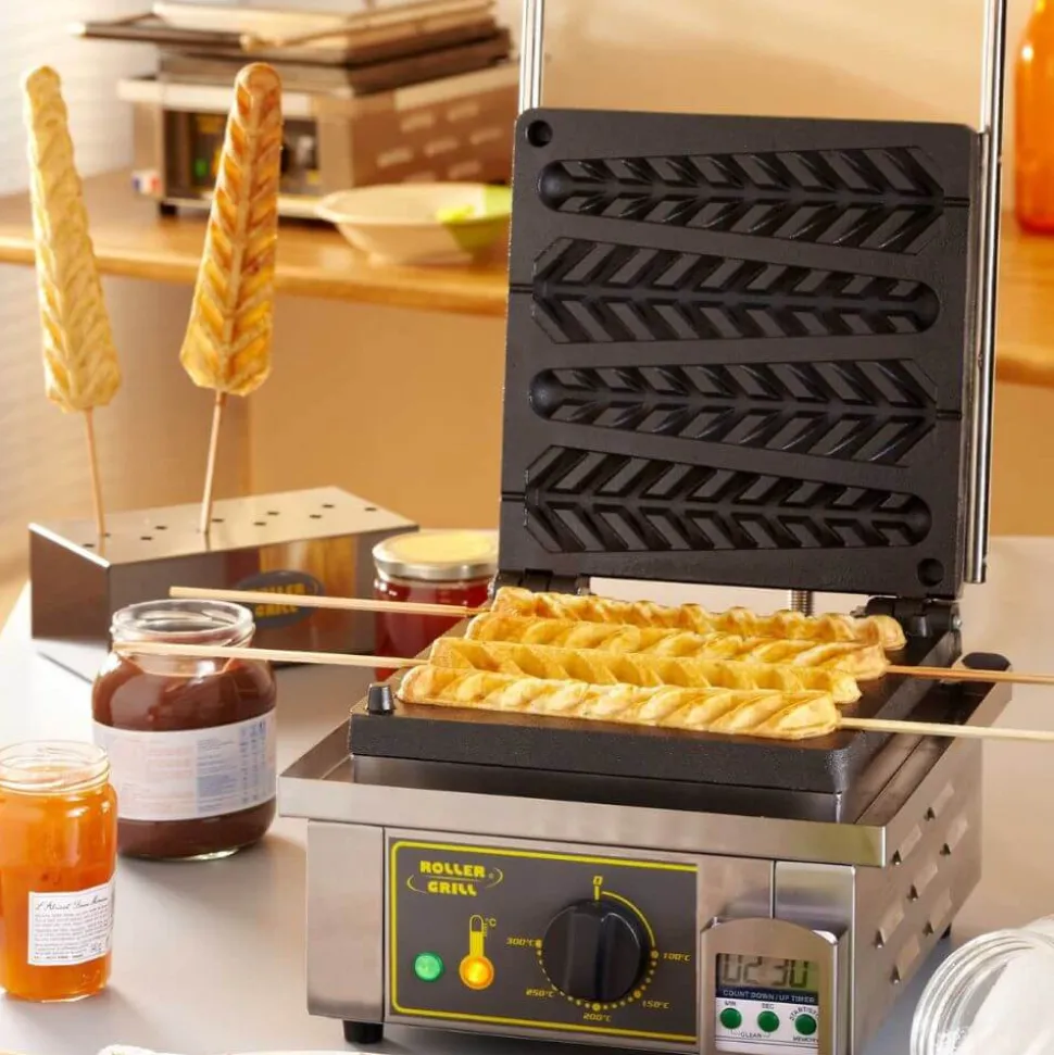 Gaufrier professionnel avec moule épi GES23 - ROLLER GRILL