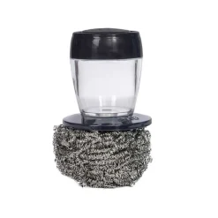 Kit support et 3 boules inox pour nettoyage de plancha - ENO