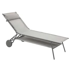 Lit bain de soleil Miami II toile Batyline DUO Assise haute - LAFUMA