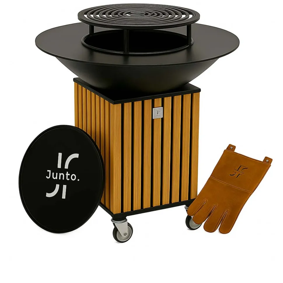 Lot brasero KYOTO en acier + Accessoires - JUNTO