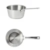 Lot 3 Casseroles Inox Brossé 1826 - CRISTEL