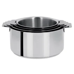 Lot de 4 Casseroles Mutine poignée amovible - CRISTEL