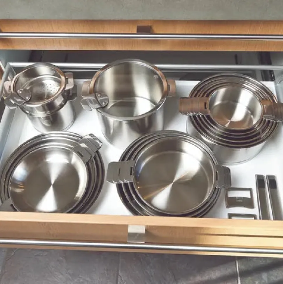 Lot de 4 Casseroles STRATE poignée amovible - CRISTEL