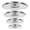Lot de 4 Couvercles inox brillant Castel'Pro - CRISTEL