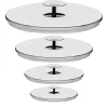 Lot de 4 Couvercles inox Graphite - CRISTEL