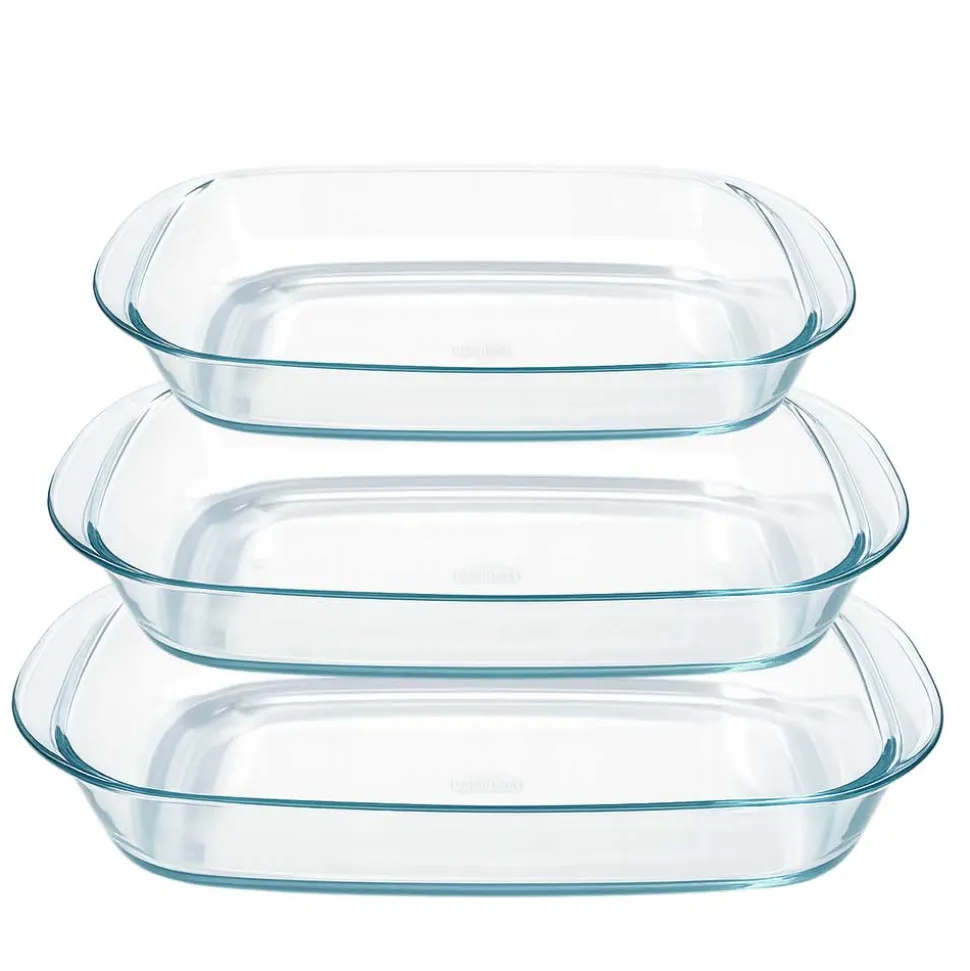 Lot de 3 plats à four rectangulaires - DURALEX