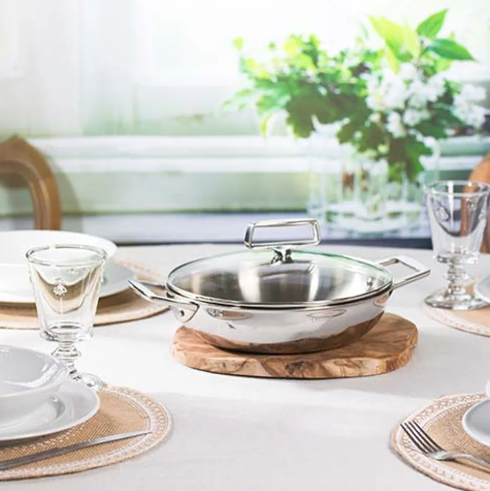 Lot de 2 Plats Sautoir Inox Castel'Pro - CRISTEL