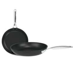 Lot de 2 Poêles aluminium CASTEL'PRO - CRISTEL