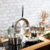 Lot de 2 poêles Inox Brossé 1826 - CRISTEL