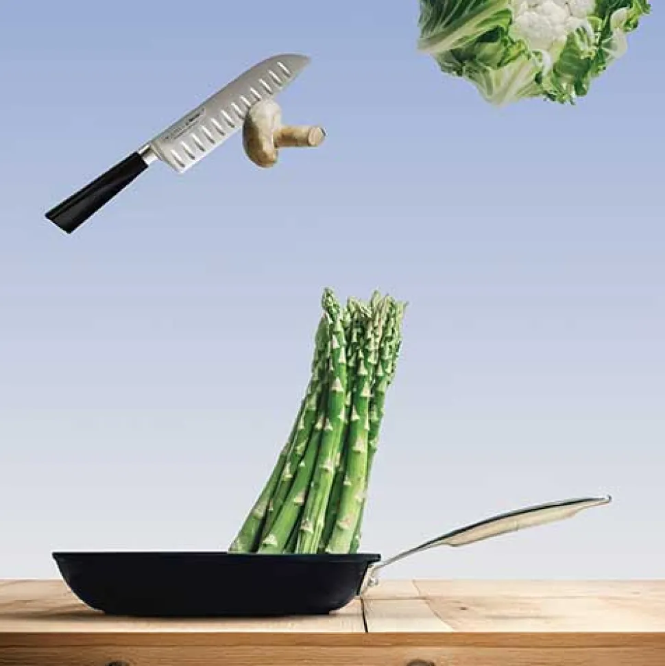 Lot de 2 Poêles inox et céramique CASTEL'PRO - CRISTEL