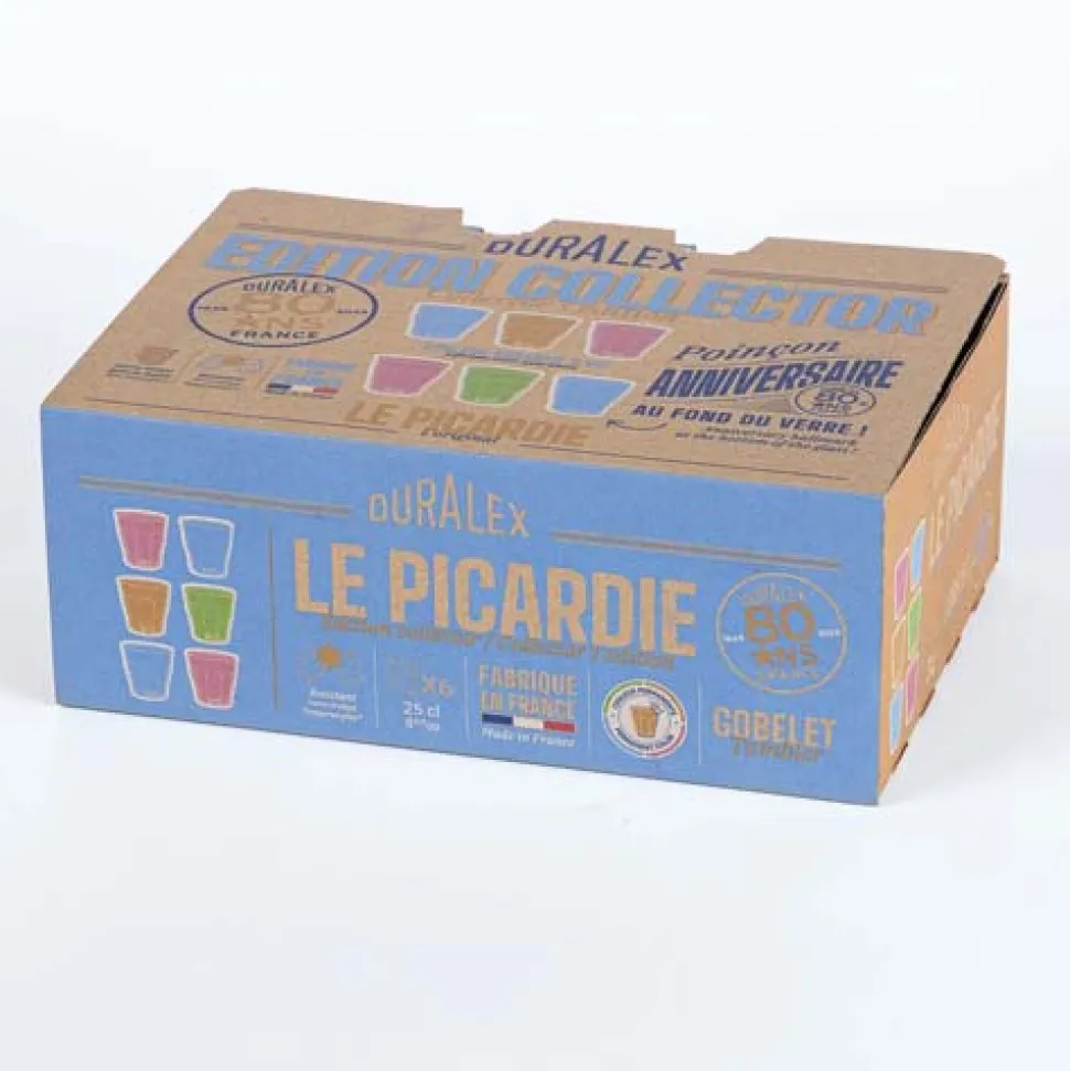 Lot de 6 verres 25 cl Colorés - PICARDIE - DURALEX
