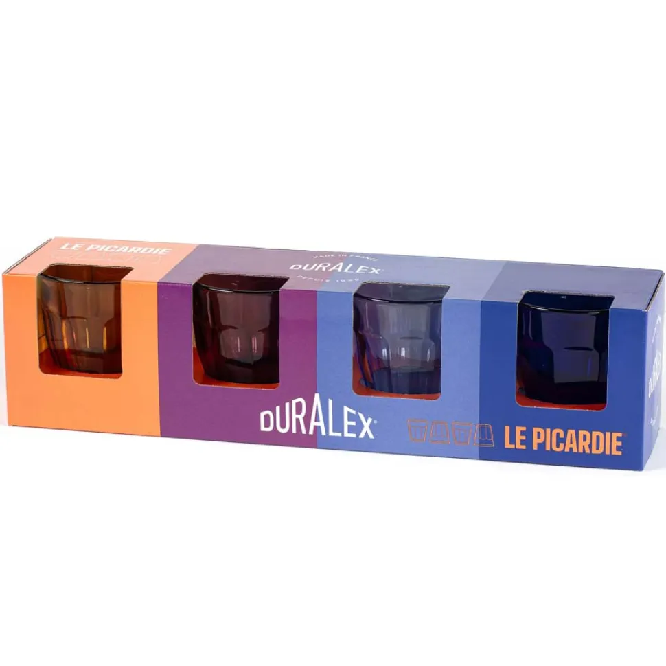 Lot de 4 verres 25 cl Colorés - PICARDIE - DURALEX