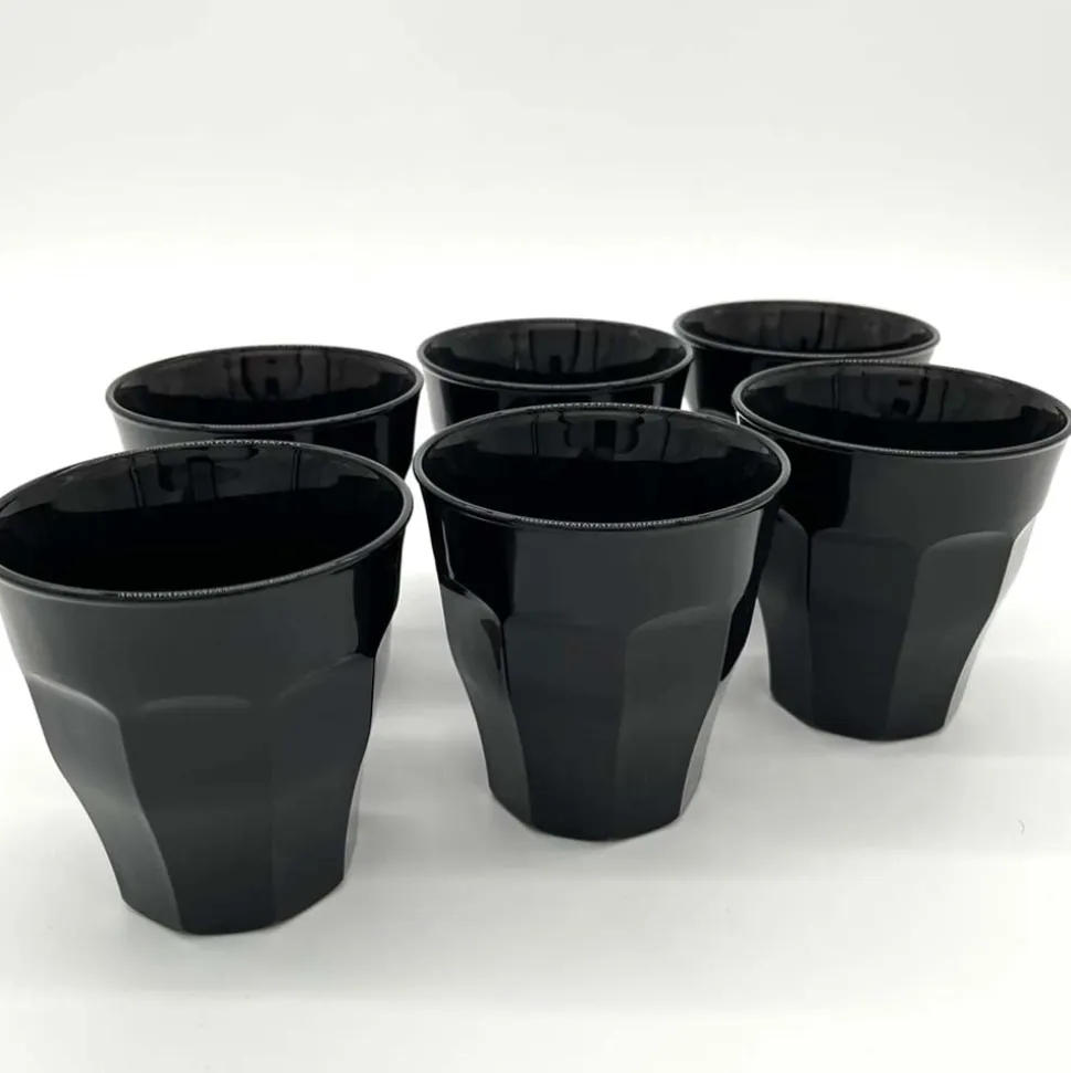 Lot de 6 verres 25 cl Noir - PICARDIE - DURALEX