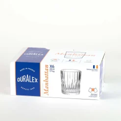 Lot de 6 verres transparent 22 cl - MANHATTAN - DURALEX