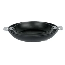 Lot 2 poêle Aluminium à poignée amovible Cookway 24 et 28 cm - CRISTEL