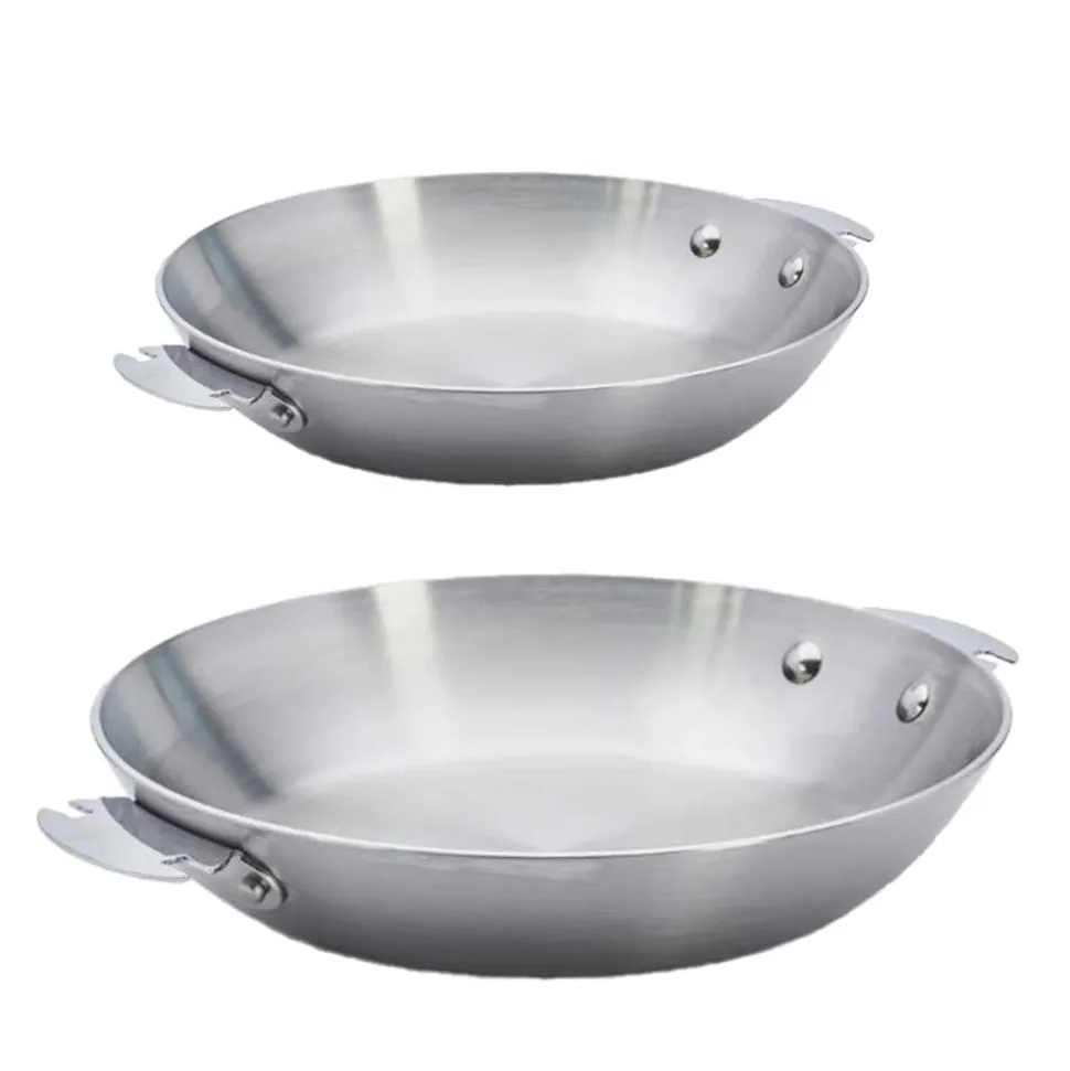 Lot 2 Poêles inox Alchimy LOQY - DE BUYER