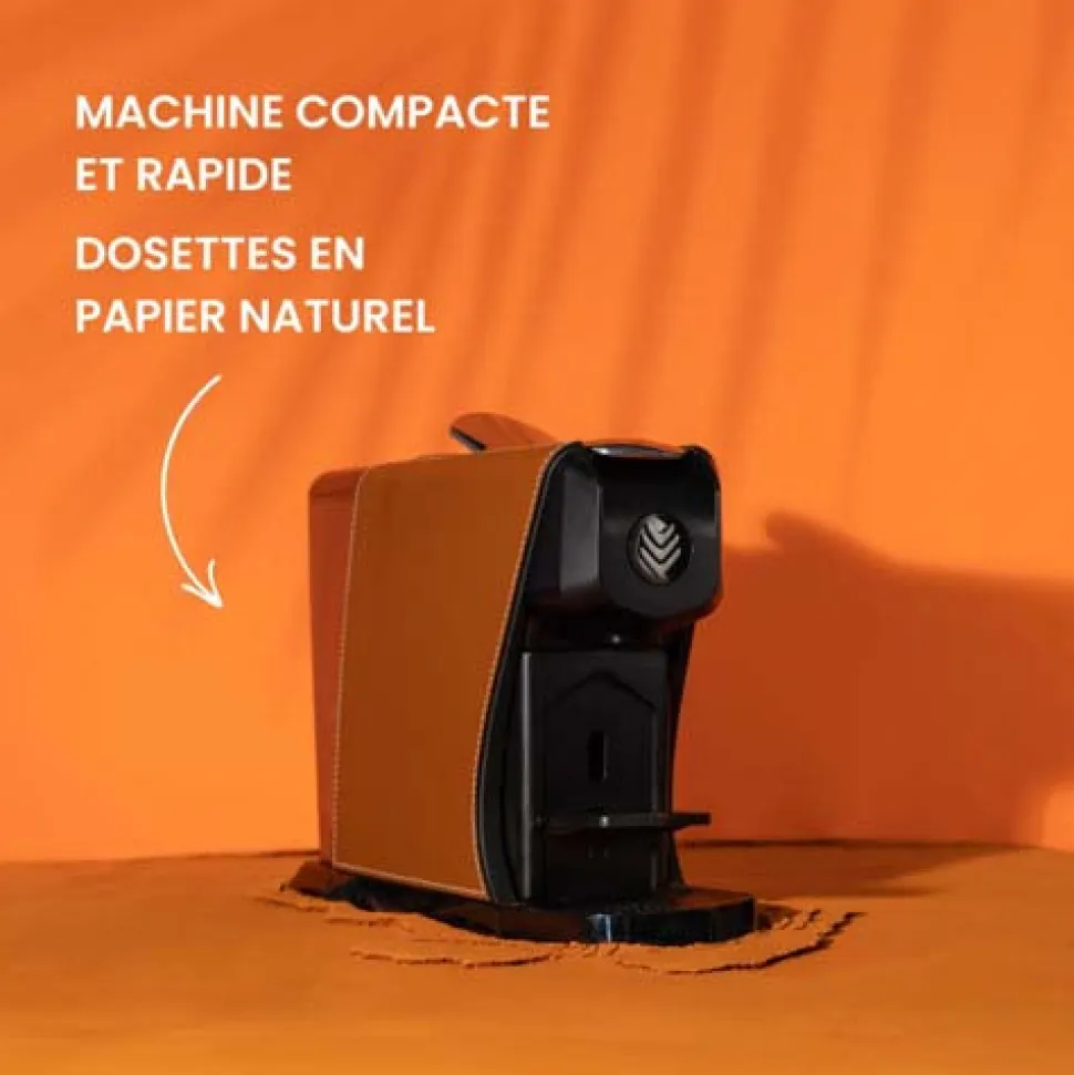 Machine à café EOH - Cuir Camel - MALONGO