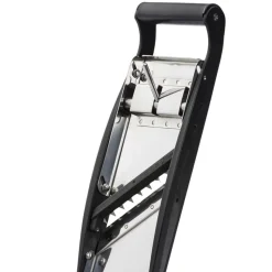 Mandoline inox Compact-PRO BASALTE 2 peignes effileurs (4 & 10 mm) - Louis Tellier