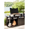 Meuble Cuisson arrondi Gauche 80 x 55 cm Noir - LE MARQUIER