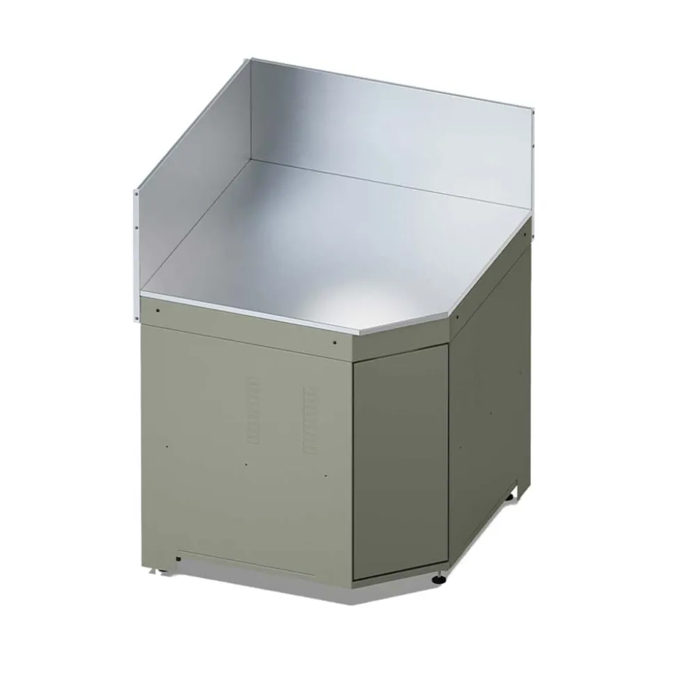 Meuble d'Angle pour Cuisine Extérieure Vert Sauge - ENO
