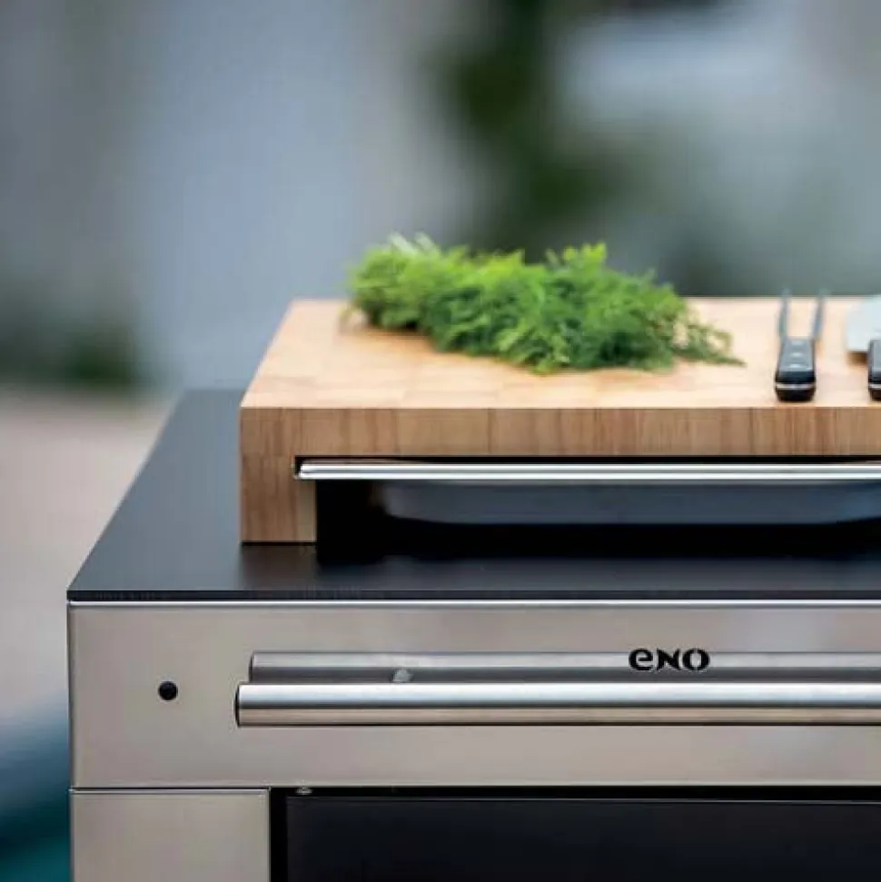 Meuble desserte FELIX noir inox - ENO