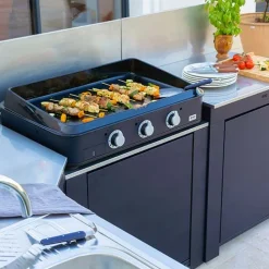 Meuble MODULO pour plancha bleu navy - ENO