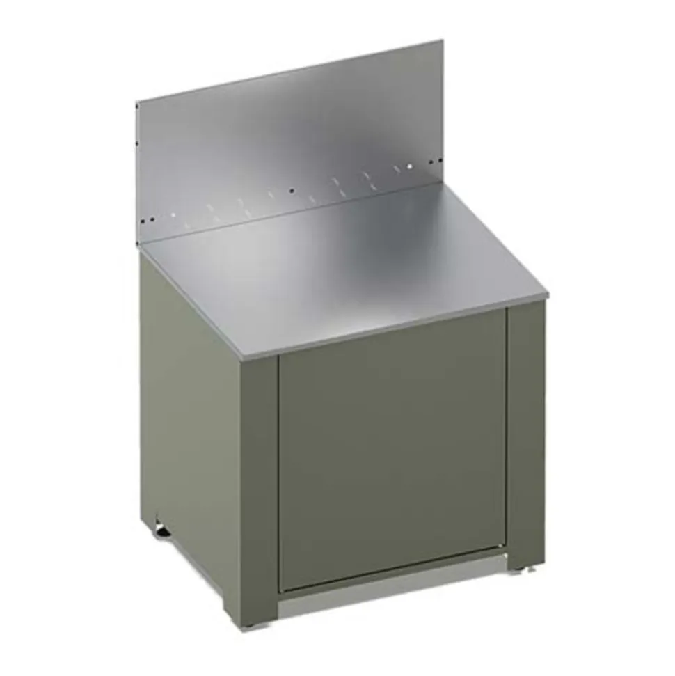 Meuble MODULO pour plancha vert sauge - ENO