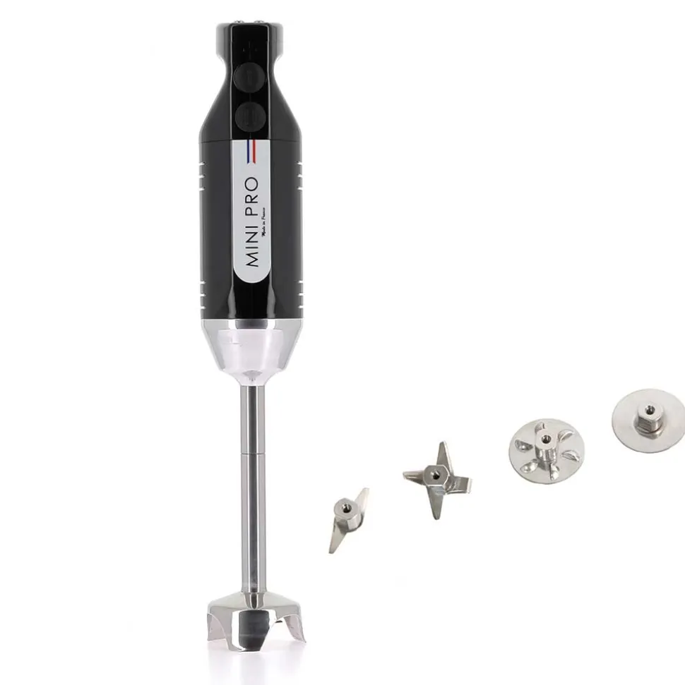 Mixeur plongeant polyvalent mini-pro Noir 4 couteaux - DYNAMIC